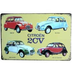 chapa metalica vintage citroen 2cv