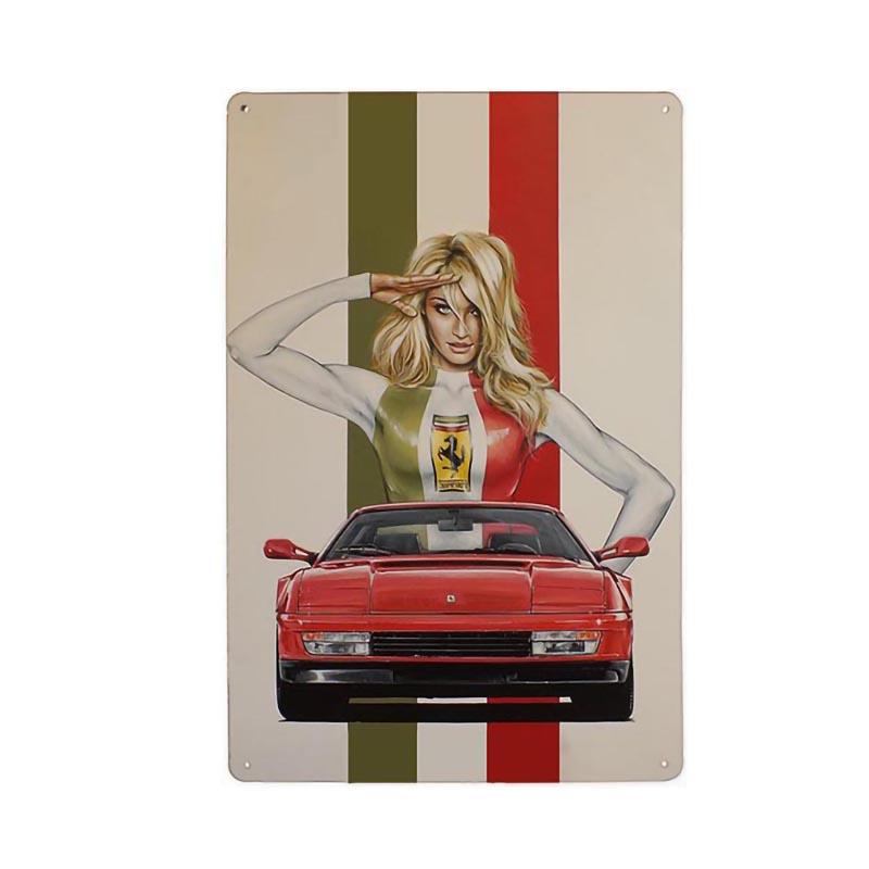 placa ferrari vintage placa ferrari vintage