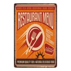 plato de restaurante vintage