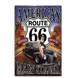 placa ruta 66 vintage
