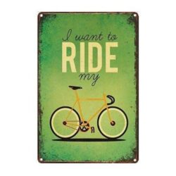 placa bicicleta vintage