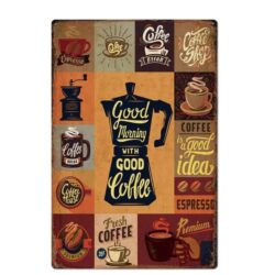 plato de cafe de metal