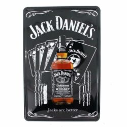 placa de metal jack daniels