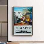 cartel marruecos vintage