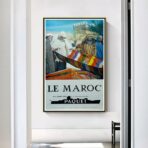 cartel marruecos vintage