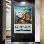 cartel marruecos vintage