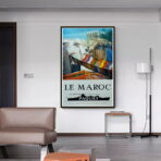 cartel marruecos vintage