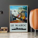 cartel marruecos vintage