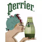 cartel perrier vintage