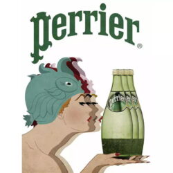 cartel perrier vintage