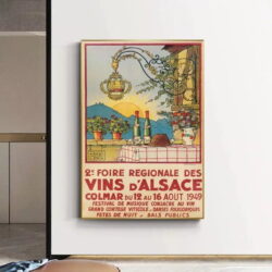 poster vintage alsace