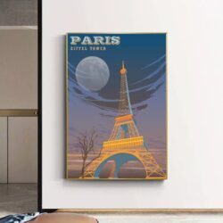 cartel vintage eiffel