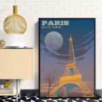 cartel vintage eiffel