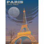 cartel vintage eiffel