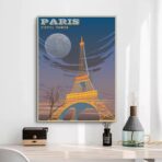 cartel vintage eiffel