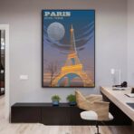 cartel vintage eiffel