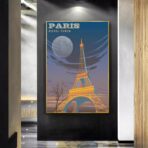 cartel vintage eiffel