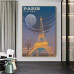 cartel vintage eiffel