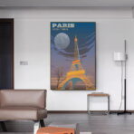 cartel vintage eiffel