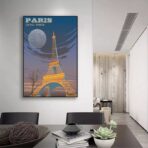 cartel vintage eiffel
