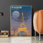 cartel vintage eiffel