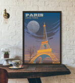cartel vintage eiffel