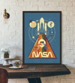 cartel vintage nasa