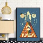 cartel vintage nasa