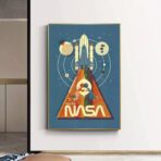 cartel vintage nasa