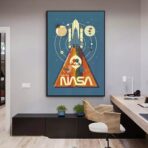 cartel vintage nasa