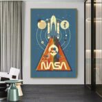 cartel vintage nasa