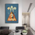 cartel vintage nasa