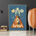 cartel vintage nasa