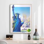 cartel vintage nueva york