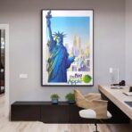 cartel vintage nueva york