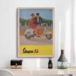 cartel vintage vespa