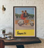 cartel vintage vespa