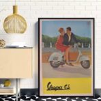 cartel vintage vespa