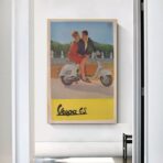 cartel vintage vespa