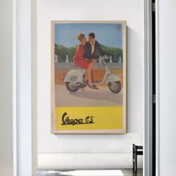 cartel vintage vespa