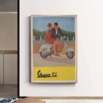 cartel vintage vespa