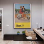 cartel vintage vespa