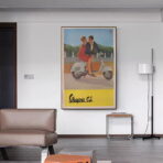 cartel vintage vespa