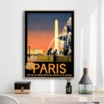 cartel vintage ciudad paris