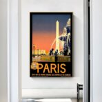 cartel vintage ciudad paris