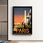 cartel vintage ciudad paris