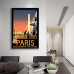 cartel vintage ciudad paris