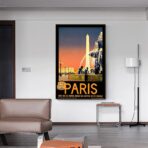 cartel vintage ciudad paris
