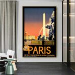 cartel vintage ciudad paris