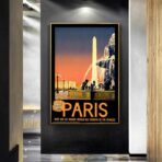 cartel vintage ciudad paris